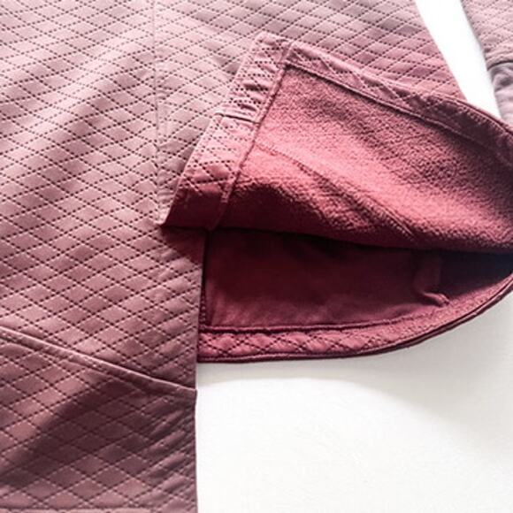 The North Face Jacket Womens Small Recover Up Quilted Garnet Hooded Maroon - Picture 16 of 16